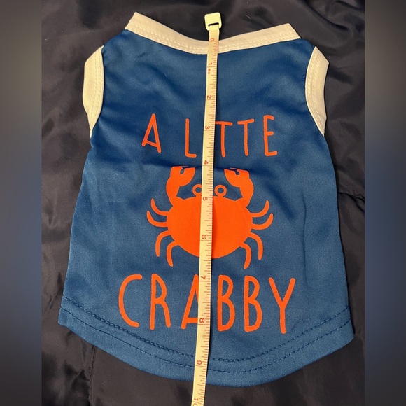 Playful Blue Pet Shirt with Orange ππ»πͺπ« ππ¦ππ£ - Picture 2 of 4